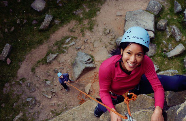 Rock Climbing Instructor Training Assessment in the Peak District